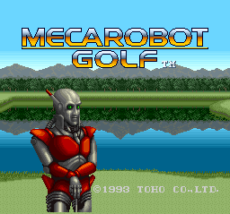 Mecarobot Golf Title Screen